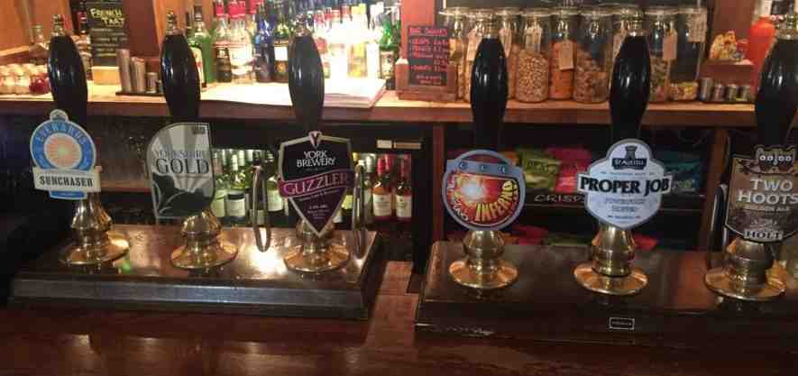 As well as great food there's always a huge selection of real ales at The Swan Hotel in Almondsbury