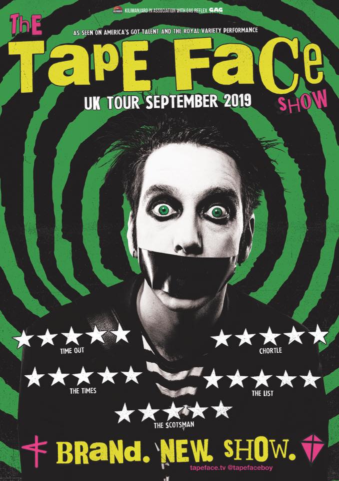 The Tape Face Show will be coming to Bristol's Redgrave Theatre in September.
