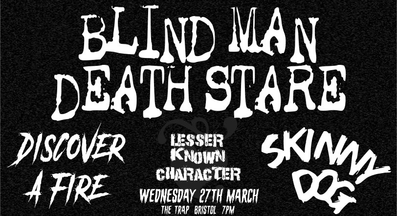 Wednesday 27th March at The Trap Bristol.
