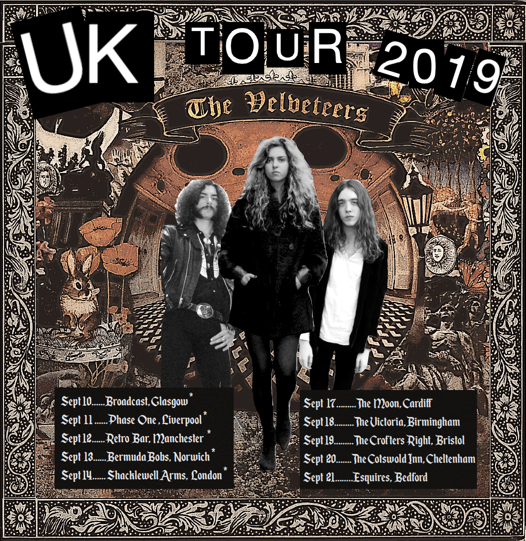 The Velveteers 2019 UK tour dates.