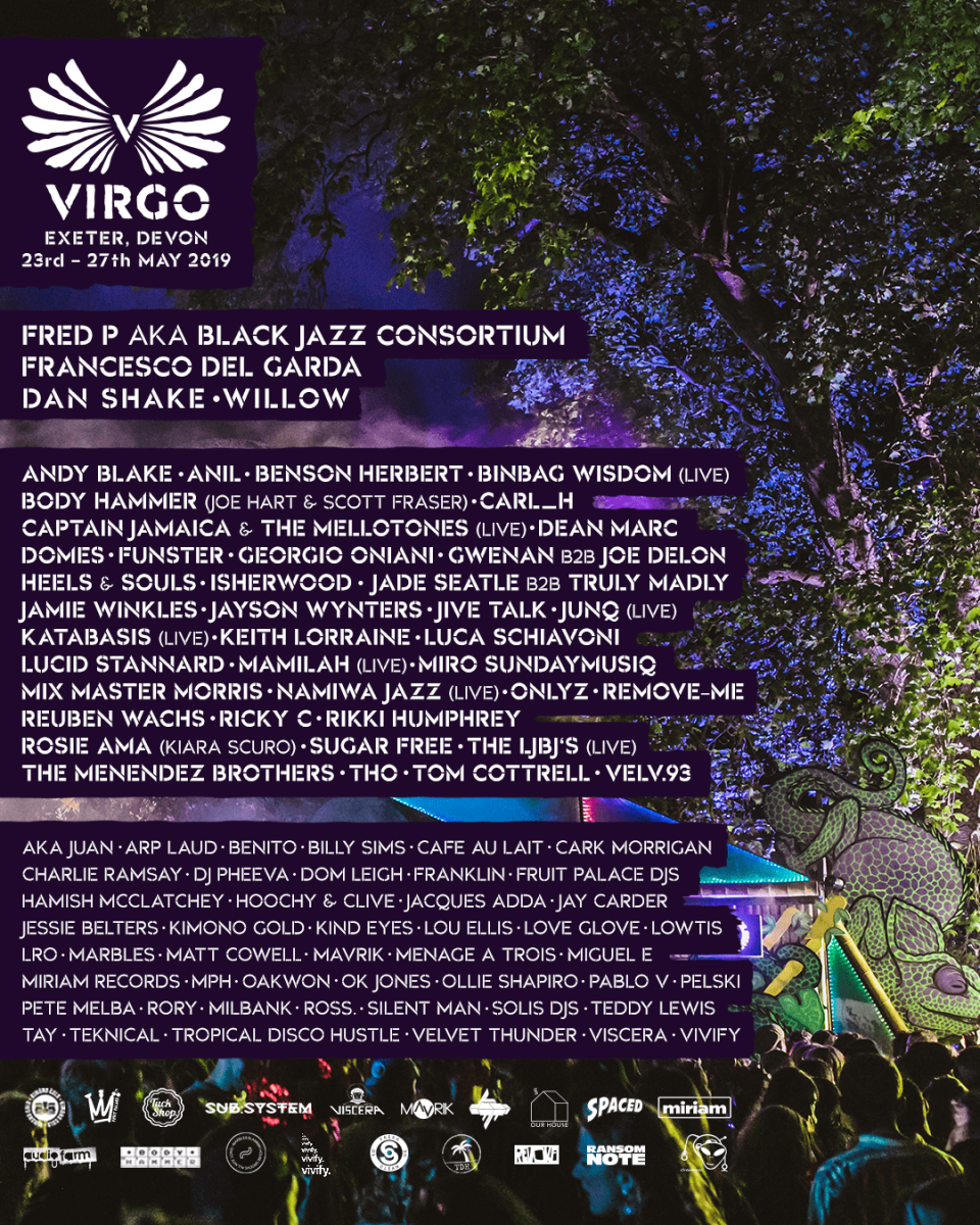 The full Virgo Festival 2019 lineup.