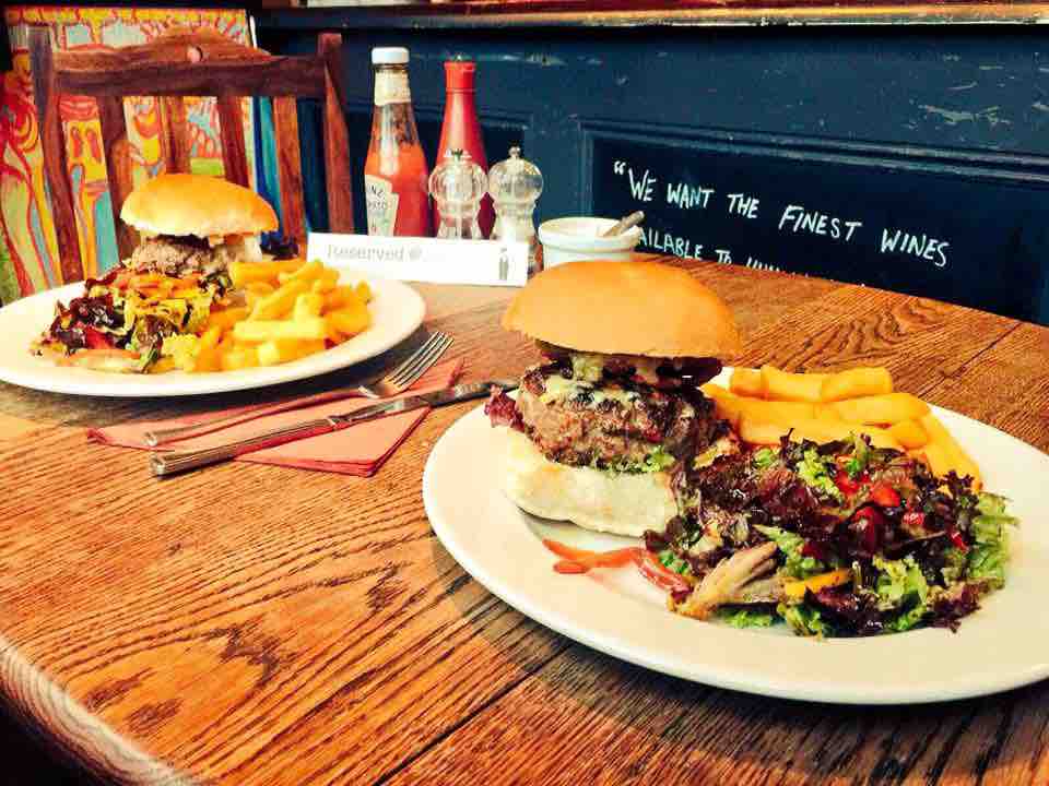 Burgers at The Volunteer Tavern in Bristol