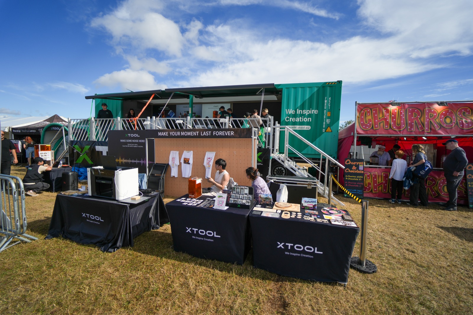 xTool set to become a familiar sight at festivals with live laser engraving and soundwave keepsakes