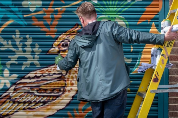 This weekend: discover Gainsborough Square’s shutter murals with one-off event