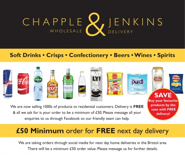 Indie wholesaler Chapple & Jenkins offer free next day delivery in Bristol