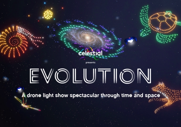 A new family-friendly drone show telling the story of evolution is coming to Bristol