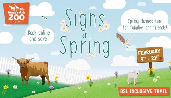 Explore the Signs of Spring at Noah’s Ark Zoo Farm this February half term