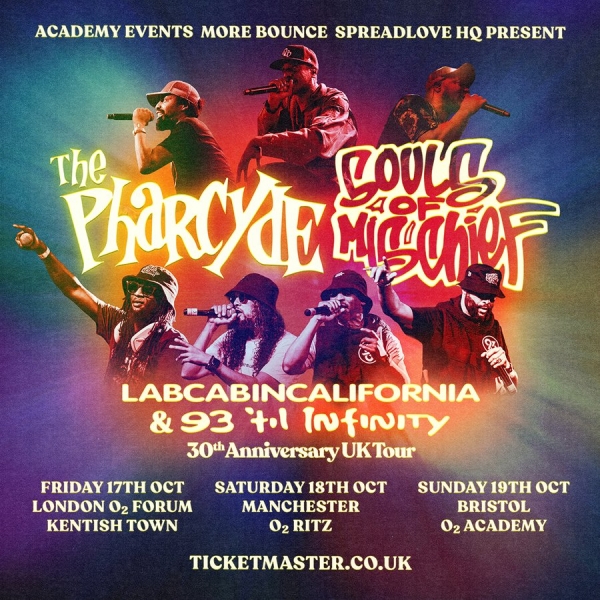 The Pharcyde & Souls of Mischief: 30th anniversary tour at O2 Academy Bristol
