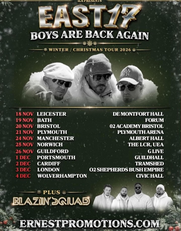 East 17 bring 90s pop nostalgia to Bristol with The Boys Are Back Again Tour