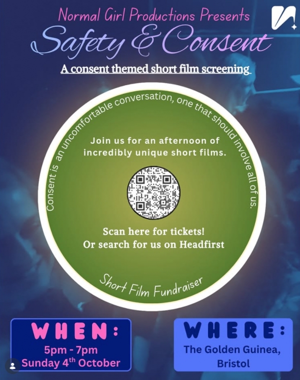 Short Film Night: Exploring Consent at The Golden Guinea on 4 October 2026