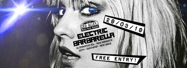 Bristol club Zed Alley to host Electric Barbarella 80s night on Friday 29th March