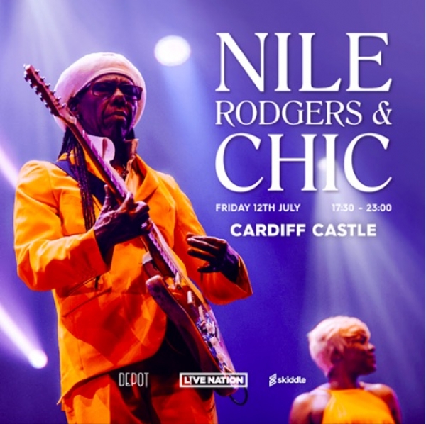 Disco legends Chic and Nile Rodgers to play Cardiff Castle 12th July 2019