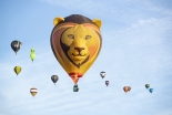 Longleat’s Sky Safari runs this weekend led by the famous lion shaped balloon