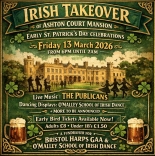 Irish Takeover of Ashton Court Mansion for Early St Patrick's Day 2026
